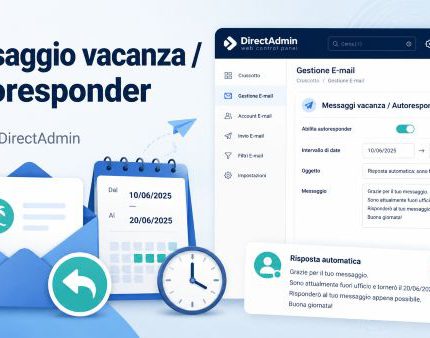 Come creare un messaggio vacanza o autoresponder – posta su Direct Admin